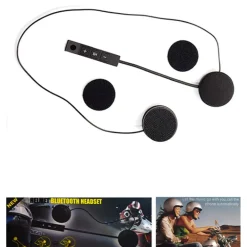 INTERFONO HEADSET MICROFONO AURICOLARE BLUETOOTH CASCO MOTO MP3 BP08