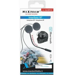 INTERFONO RICARICABILE AURICOLARE CASCO BLUETOOTH MOTO SCOOTER CUFFIE AU-BT012