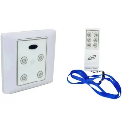 INTERRUTTORE LUCI LED CON TELECOMANDO WIRELESS CONTROLLO REMOTO 4 CANALI 220V