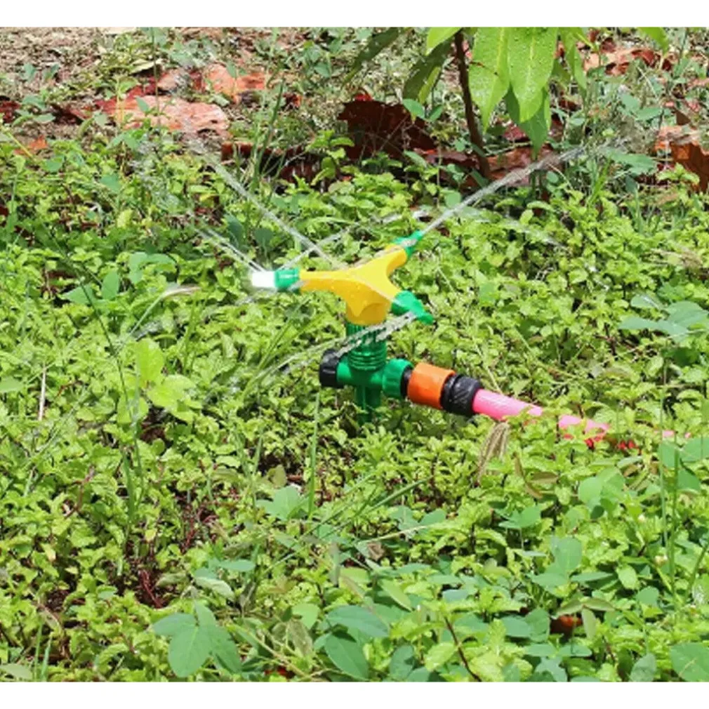 IRRIGATORE GIARDINO SPRUZZATORE PRATO PICCHETTO PUNTALE 3 BRACCIA 360° ANNAFFIA