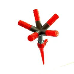 IRRIGATORE GIARDINO SPRUZZATORE PRATO PICCHETTO PUNTALE 5 BRACCI 360° ROTANTE