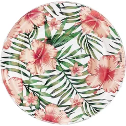 ISOLA GONFIABILE PALME FIORI TROPICALI MATERASSINO 158 CM MAX. 90 KG CORDA 43410