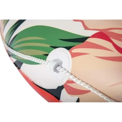 ISOLA GONFIABILE PALME FIORI TROPICALI MATERASSINO 158 CM MAX. 90 KG CORDA 43410