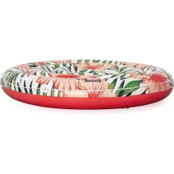 ISOLA GONFIABILE PALME FIORI TROPICALI MATERASSINO 158 CM MAX. 90 KG CORDA 43410