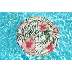 ISOLA GONFIABILE PALME FIORI TROPICALI MATERASSINO 158 CM MAX. 90 KG CORDA 43410