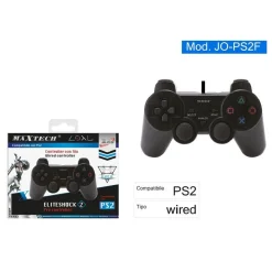 JOYSTICK CON FILO PS2 JOYPAD CONTROLLER COMPATIBILE PLAYSTATION 2 MAXTECH JO-PS2F
