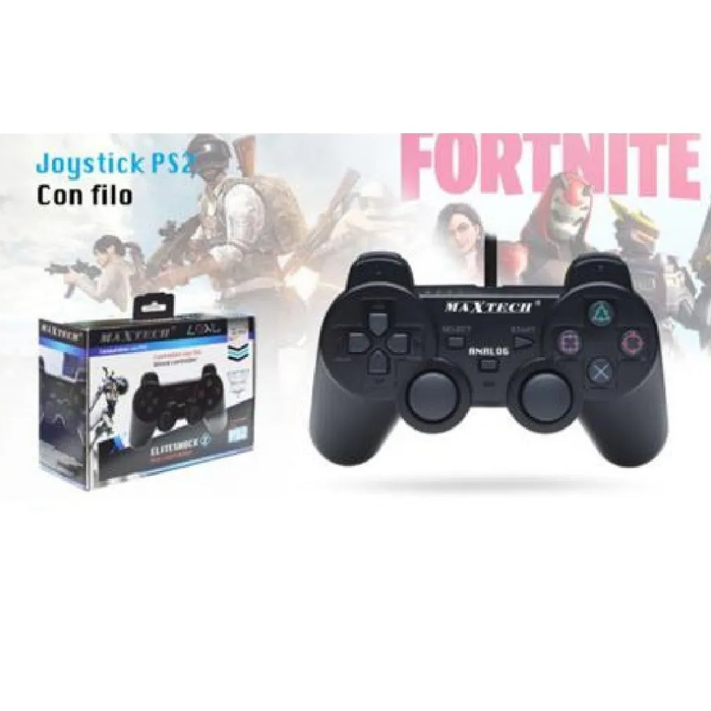 JOYSTICK CON FILO PS2 JOYPAD CONTROLLER COMPATIBILE PLAYSTATION 2 MAXTECH JO-PS2F