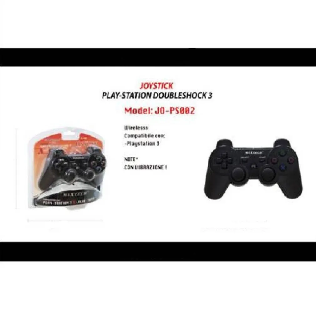 JOYSTICK WIRELESS COMPATIBILE CON PLAY-STATION 3 PS3 VIBRAZIONE MAXTECH JO-PS002