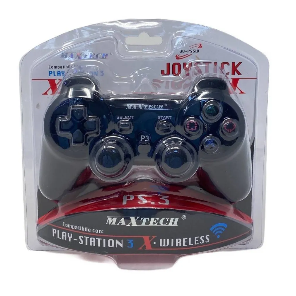 JOYSTICK WIRELESS COMPATIBILE CON PLAY-STATION 3 PS3 VIBRAZIONE MAXTECH JO-PS002