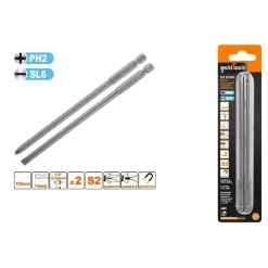 KIT 2 BITS 150MM GAMBO 1/4