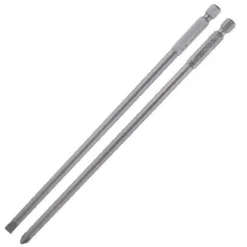 KIT 2 BITS 200MM GAMBO 1/4" 6.35MM PUNTA S2 MAGNETICA CROCE PH2 TAGLIO SL6 57252