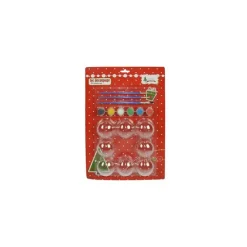 KIT 8 PALLINE TRASPARENTI 6CM CON TEMPERE E PENNELLI DECORAZIONI NATALIZIE