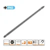 KIT 2 PEZZI DI BITS 200 MM A DOPPIA TESTA S2 PUNTE A CROCE MAGNETICA PH2 57243