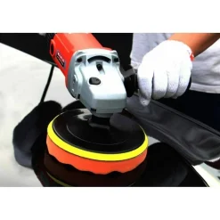 KIT 10 PZ SPUGNA LUCIDANTE CERATURA + ADATTATORE PER TRAPANO LUCIDATRICE 150MM
