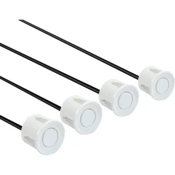 KIT 4 SENSORI PARCHEGGIO PER AUTO RETROMARCIA POSTERIORI BIANCHI CON LED DISPLAY