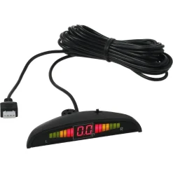 KIT 4 SENSORI PARCHEGGIO PER AUTO RETROMARCIA POSTERIORI BIANCHI CON LED DISPLAY