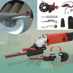 KIT ADATTATO MINI LEVIGATRICE A NASTRO PER SMERIGLIATRICE ELETTRICA ACCESSORI