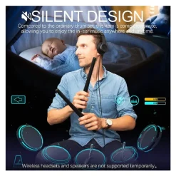 KIT BATTERIA WIRELESS BACCHETTE ALTOPARLANTE PORTATILE SENSORI A PEDALE Q-GU2P