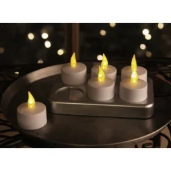 KIT Candele Candeline a Led fiamma tremolante lumini con batterie incluse calda
