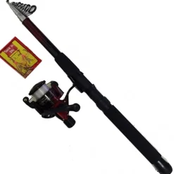 KIT CANNA DA PESCA ESTENSIBILE 2,5 METRI CON MULINELLO SL-500 LENZA 9 AMI