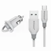 KIT CARICABATTERIA AUTO 5V-2.1A CAVO TYPE-C USB 1MT RICARICA 10W MAXTECH MA-TC02