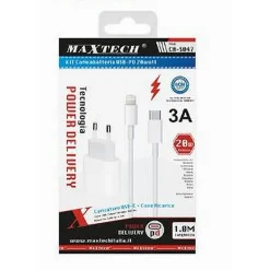 KIT CARICABATTERIA CARICATORE CAVO LIGHTNING 20 WATT 3000MA SMARTPHONE CA-S047