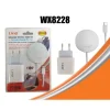 KIT CARICABATTERIE AD INDUZIONE WIRELESS MAGNETICO 15W+CARICATORE RETE TIPO-C WX8228