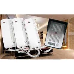 KIT CITOFONO APRIPORTA CANCELLO TRE CORNETTE 4 FILI CASA UFFICIO INTERFONO