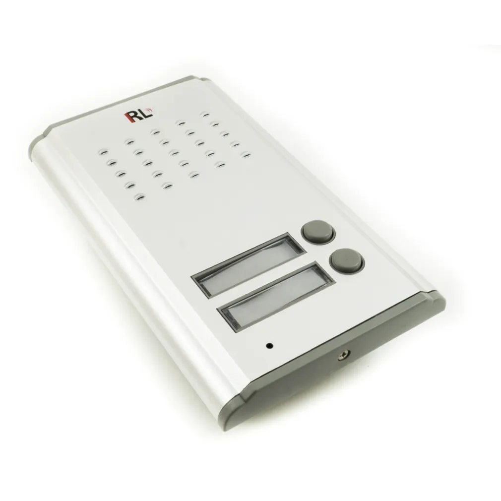 KIT CITOFONO BIFAMILIARE CORNETTA PULSANTE APRI CANCELLO 2 CITOFONI RL3208AA