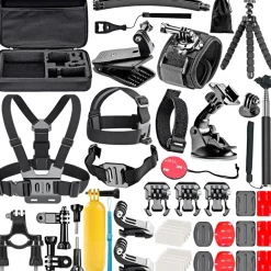 KIT CON 36 ACCESSORI PER GOPRO HERO GO PRO SJ4000 SJ5000 SJ6000 ACTION CAM SPORT