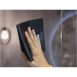 KIT CONFEZIONE 3 PANNI PANNO BRILLO LUCIDA VETRI CRISTALLI SENZA ALONI PELUCCHI