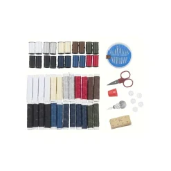 KIT CUCITO PER CASA O VIAGGIO DA 68 PEZZI CON FORBICE METRO DITALE INCLUSO
