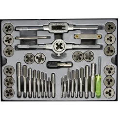 KIT FILIERA 40 PZ PROFESSIONALE MASCHI E FEMMINE KIT FILIERE 40 PZ IN VALIGIA