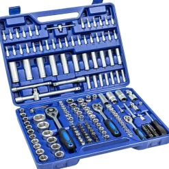 Kit Inserti + Bussole Boccole impronta torx esagonale con 3 cricchetti 171 pz
