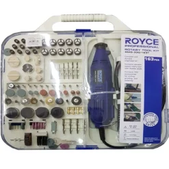 KIT MINI TRAPANO MINIUTENSILE ROTATIVO MINITRAPANO DREMEL CON 163 ACCESSORI 300W