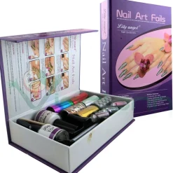 KIT NAIL ART ASTUCCIO CON DECORAZIONI UNGHIE GEL MANO DECORO UNGHIA MANICURE
