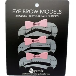 KIT OCCHI SOPRACCIGLIA MINISTAR EYELINER STENCIL PENNELLO APPILCATORE GEL FORME