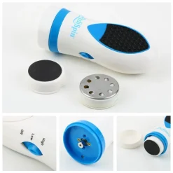 KIT PEDICURE PER PELLE SECCA E CALLI CURA DEL PIEDE CON 2 ACCESSORI PEDI SPIN