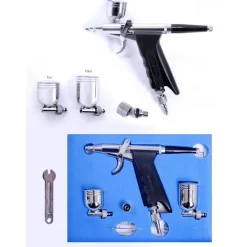 KIT PENNA AEROGRAFO AEROPENNA SPRUZZO SPRAY ARIA COMPRESSA PROFESSIONALE