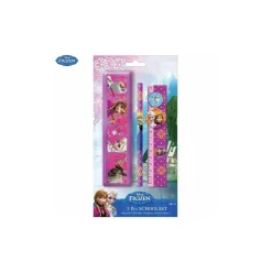 KIT PER LA SCUOLA DISNEY FROZEN SET 5 PEZZI MATITA GOMMA PER BAMBINI