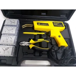 KIT PISTOLA SALDATRICE SALDATURA PLASTICA 200W RIPARAZIONE PARAURTI AUTO 400PZ