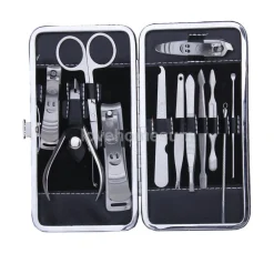 Kit Professionale Manicure Pedicure unghie Set 12 Pezzi Idea Regalo Estetista