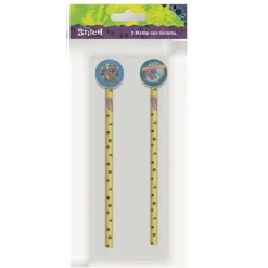 KIT 2PZ MATITE CON GOMMA ROTONDA GRAFICA STITCH PER DISEGNO SCUOLA BAMBINI 960818