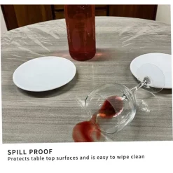 KIT 10PZ PROTEZIONE PER TAVOLA TOVAGLIA USA E GETTA TRASPARENTE 1,40 X 2,00 METRI