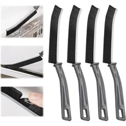 KIT 4PZ SPAZZOLA PER PULIZIA FESSURE DI BAGNO CUCINA DELLA PISTA DI FINESTRA PORTA