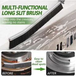 KIT 4PZ SPAZZOLA PER PULIZIA FESSURE DI BAGNO CUCINA DELLA PISTA DI FINESTRA PORTA