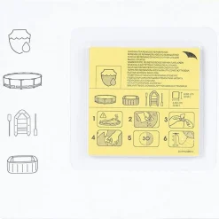 KIT 10PZ TOPPE DI RIPARAZIONE AUTOADESIVE PER PISCINE RESISTENTI ALL'ACQUA 62091