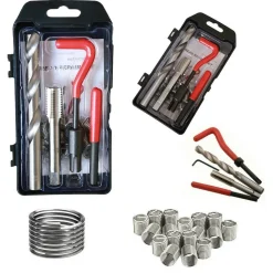 KIT RIPARAZIONE FILETTI 15 PZ ELICOIDI M14 x 2.0 RIPRISTINA FILETTATURE ROVINATE