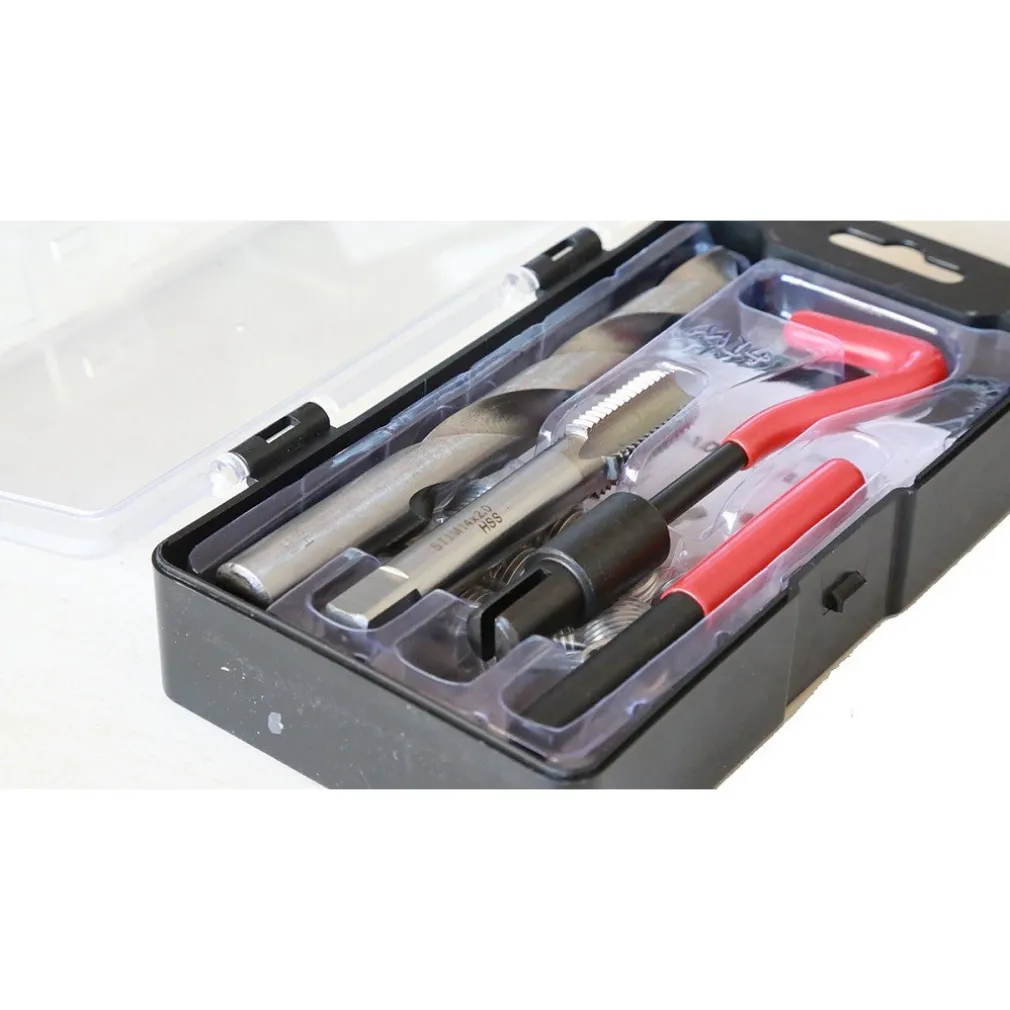KIT RIPARAZIONE FILETTI 15 PZ ELICOIDI M14 x 2.0 RIPRISTINA FILETTATURE ROVINATE