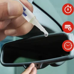 KIT RIPARAZIONE SPECCHIETTO RETROVISORE AUTO COLLA ADESIVO SUPER PROFESSIONALE